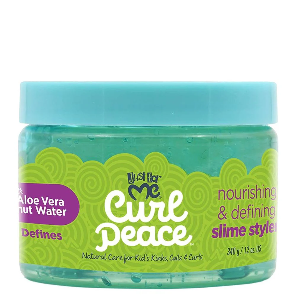 Just for Me Curl Peace Slime Styler – Moisture-Rich Gel – 12 oz