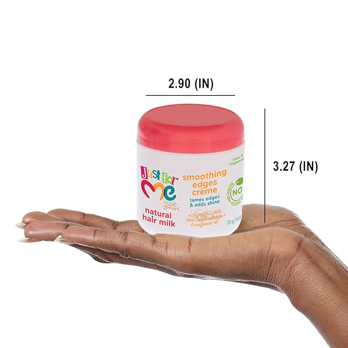 Just For Me Hair Milk Edge Crème – Smooths Flyaways & Adds Shine – 6 oz - Image 5