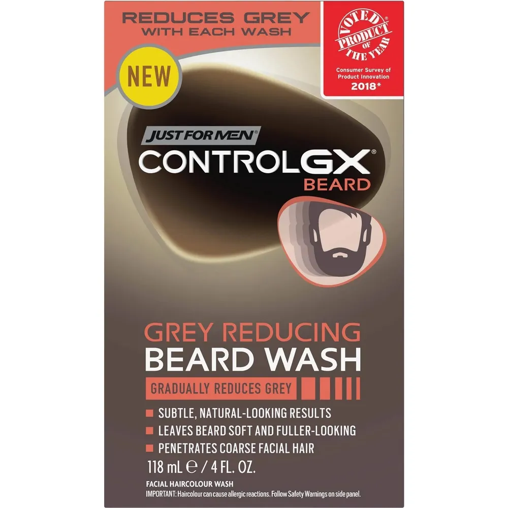 Just For Men Control GX Grey Reducing Beard Wash – 4 fl oz