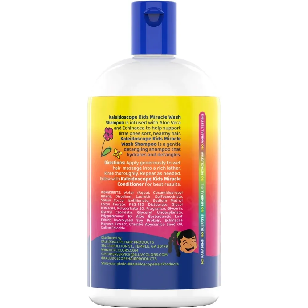 Kaleidoscope Kids Detangling Shampoo – Aloe Vera – 12oz - Image 3