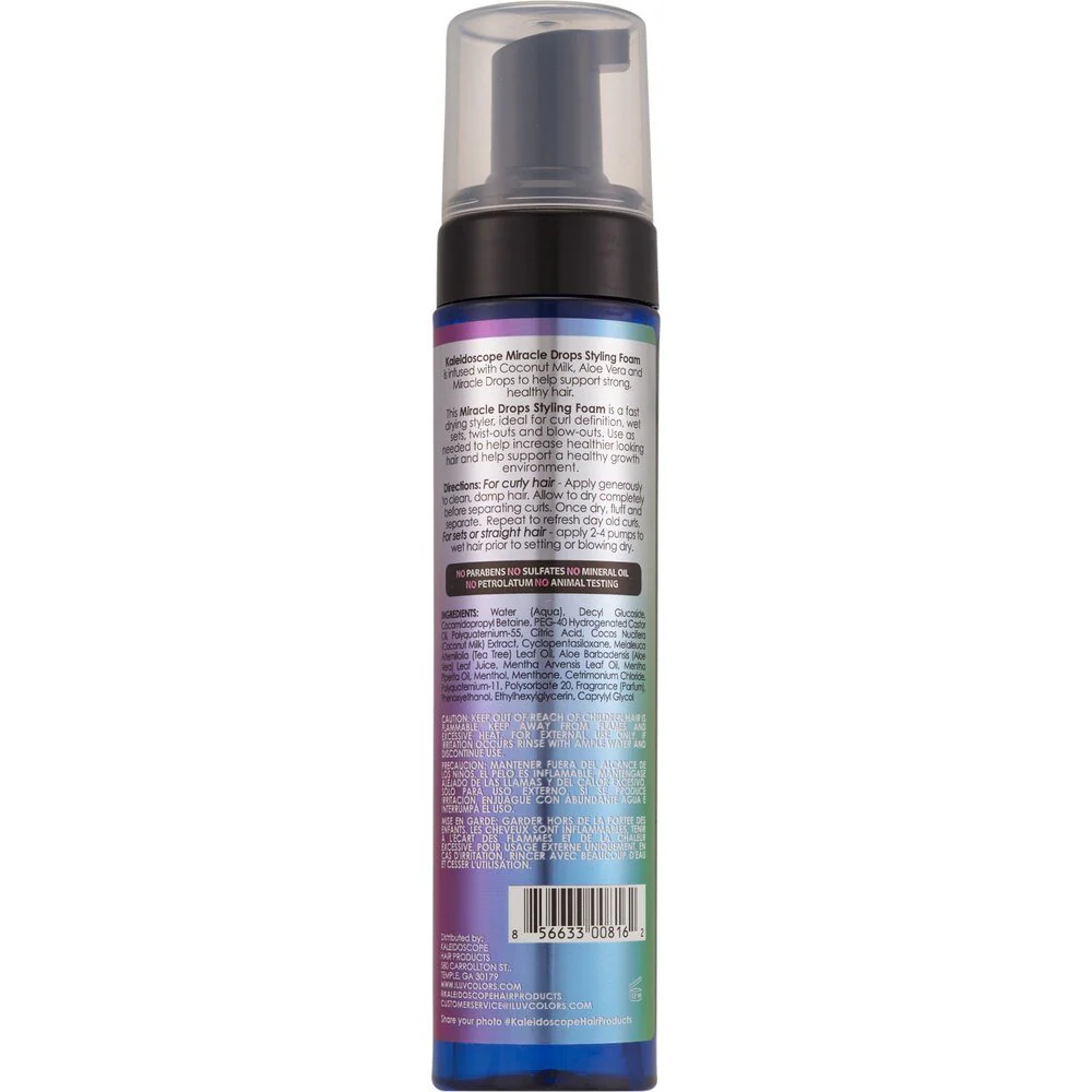 Kaleidoscope Miracle Drops Styling Foam β 8 fl oz - Image 3