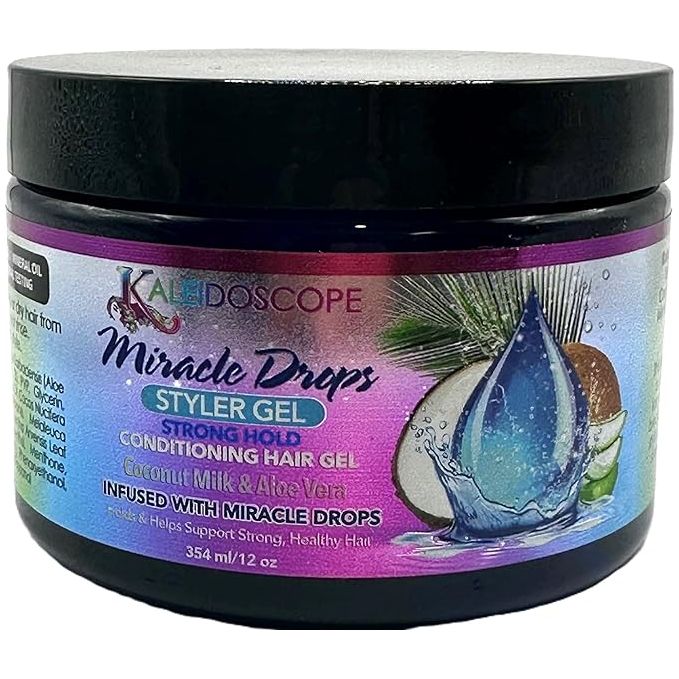 Kaleidoscope Miracle Drops Styling Gel - Strong Hold Coconut Milk 12 Oz