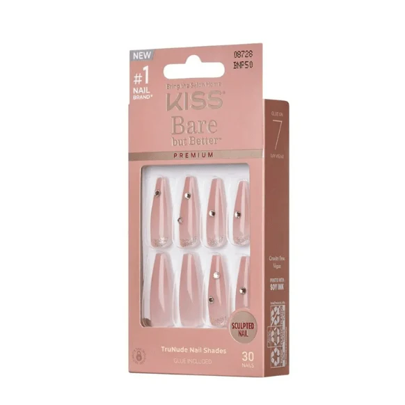KISS Bare but Better Premium Nails – TruNude Shades - Image 16