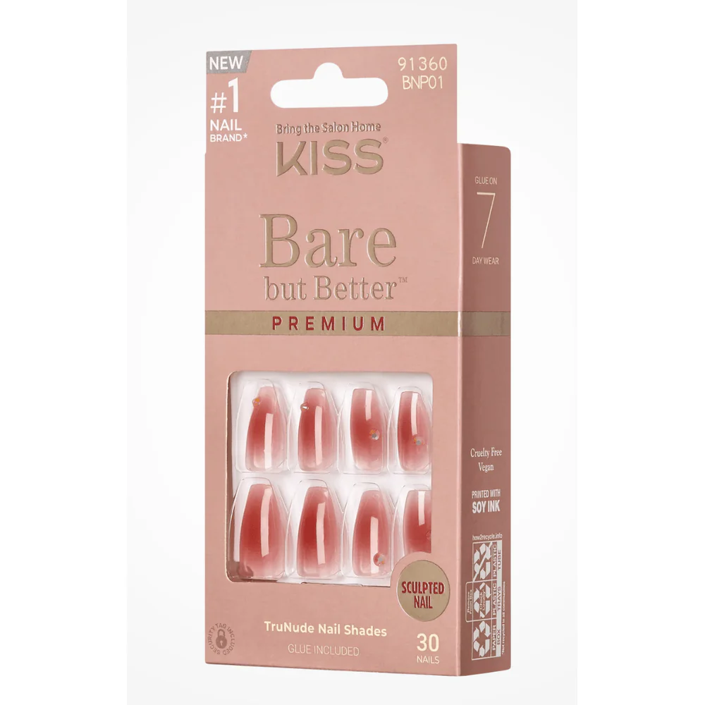 KISS Bare but Better Premium Nails – TruNude Shades - Image 9