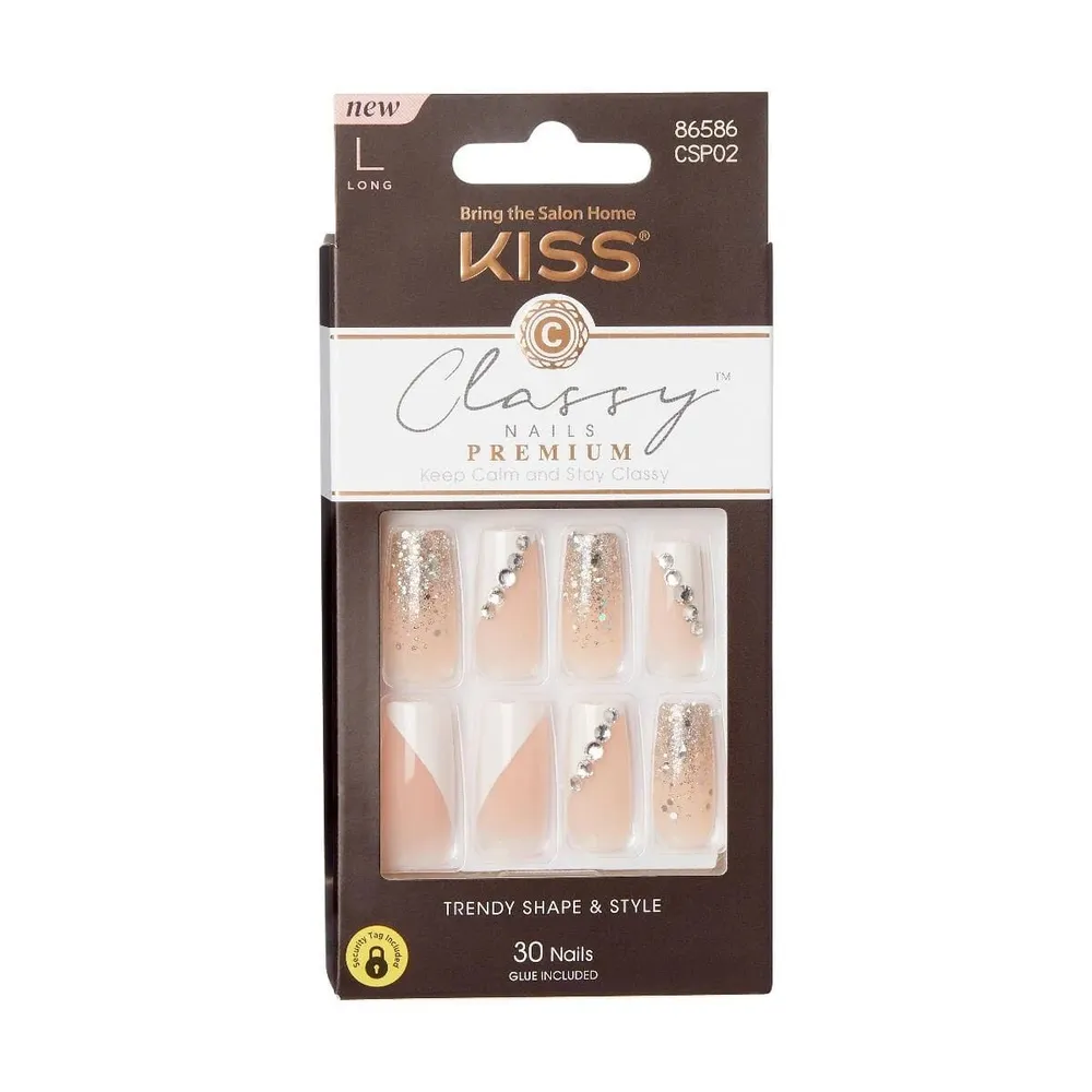 KISS Classy Premium Press-On Nails – 30-Count Ready-to-Wear - Image 3
