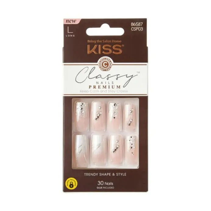 KISS Classy Premium Press-On Nails – 30-Count Ready-to-Wear - Image 4