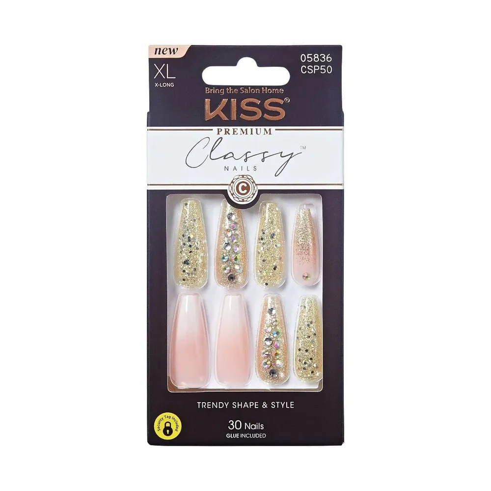 KISS Classy Premium Press-On Nails – 30-Count Ready-to-Wear - Image 5