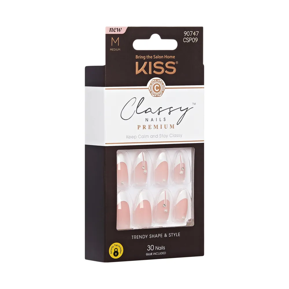 KISS Classy Premium Press-On Nails – 30-Count Ready-to-Wear - Image 7