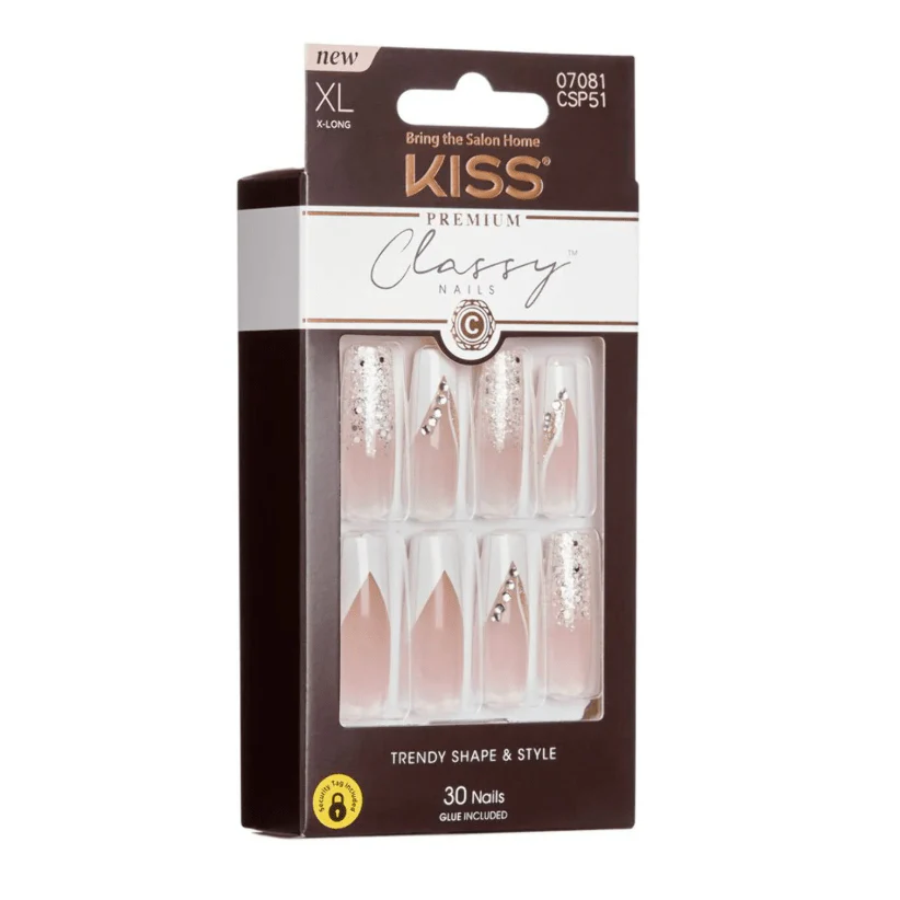 KISS Classy Premium Press-On Nails – 30-Count Ready-to-Wear - Image 9