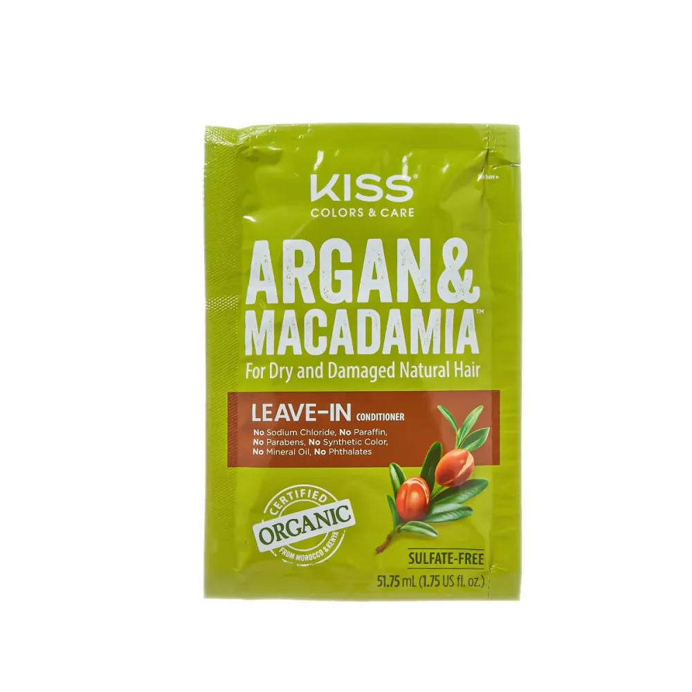 Kiss Colors & Care – Argan Macadamia Travel Sachets - Image 5