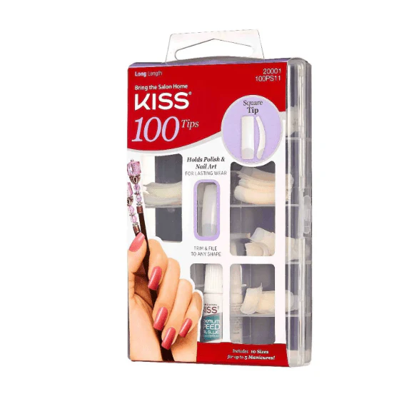 KISS Nail Tips Natural Finish – 100 Tips - Image 2