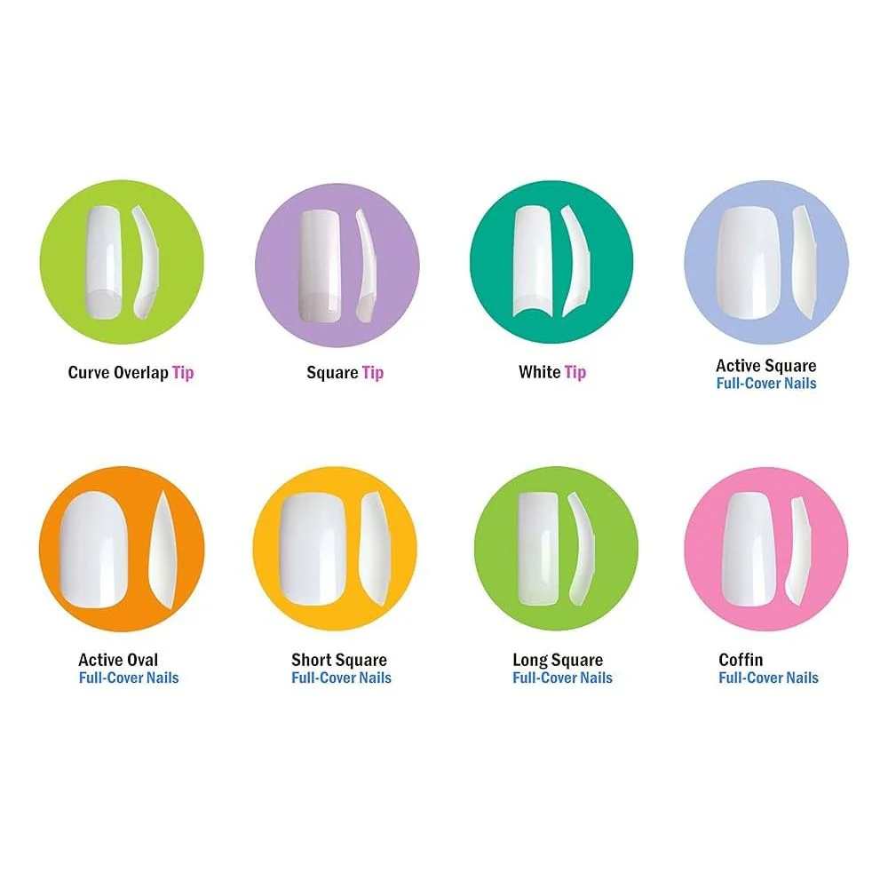 KISS Curve Overlap Nail Tips Natural Finish โ 20 Tips - Image 3