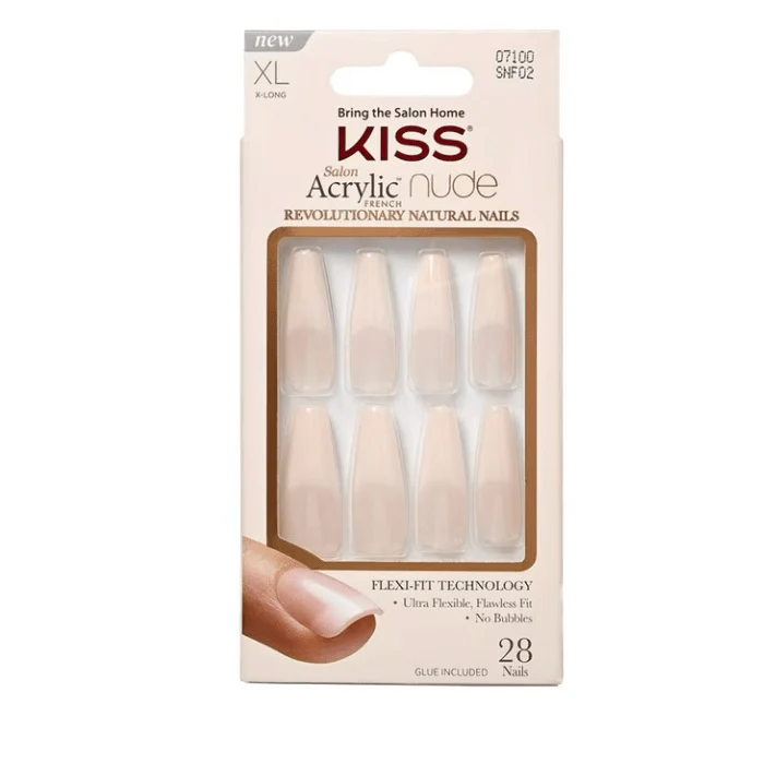 KISS Gel Fantasy & Acrylic French Nude Nails – Premium Finish - Image 7