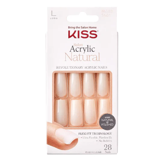 KISS Gel Fantasy & Acrylic French Nude Nails – Premium Finish - Image 9