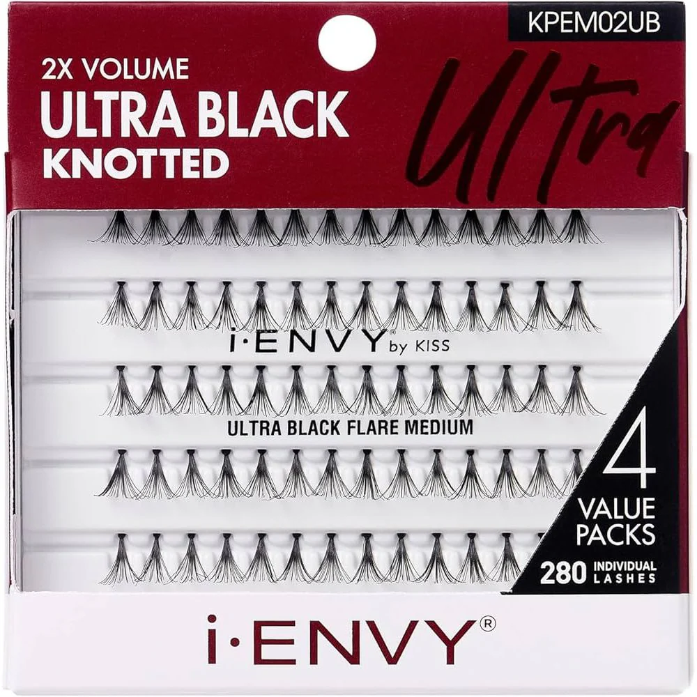 Kiss i-Envy 2X Volume Knot-Free Individual Eyelashes – Multipack