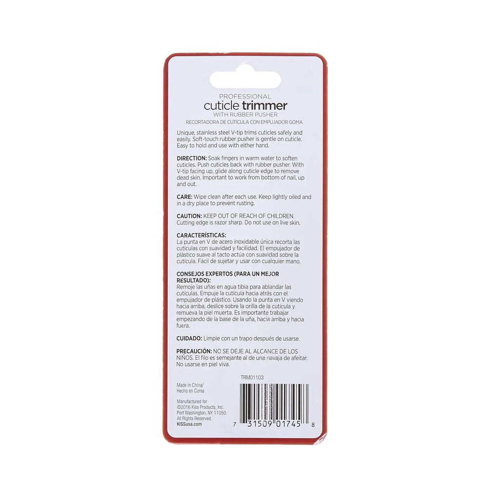 KISS NEW YORK Cuticle Trimmer – V-Tip for Safe, Easy Trimming - Image 4