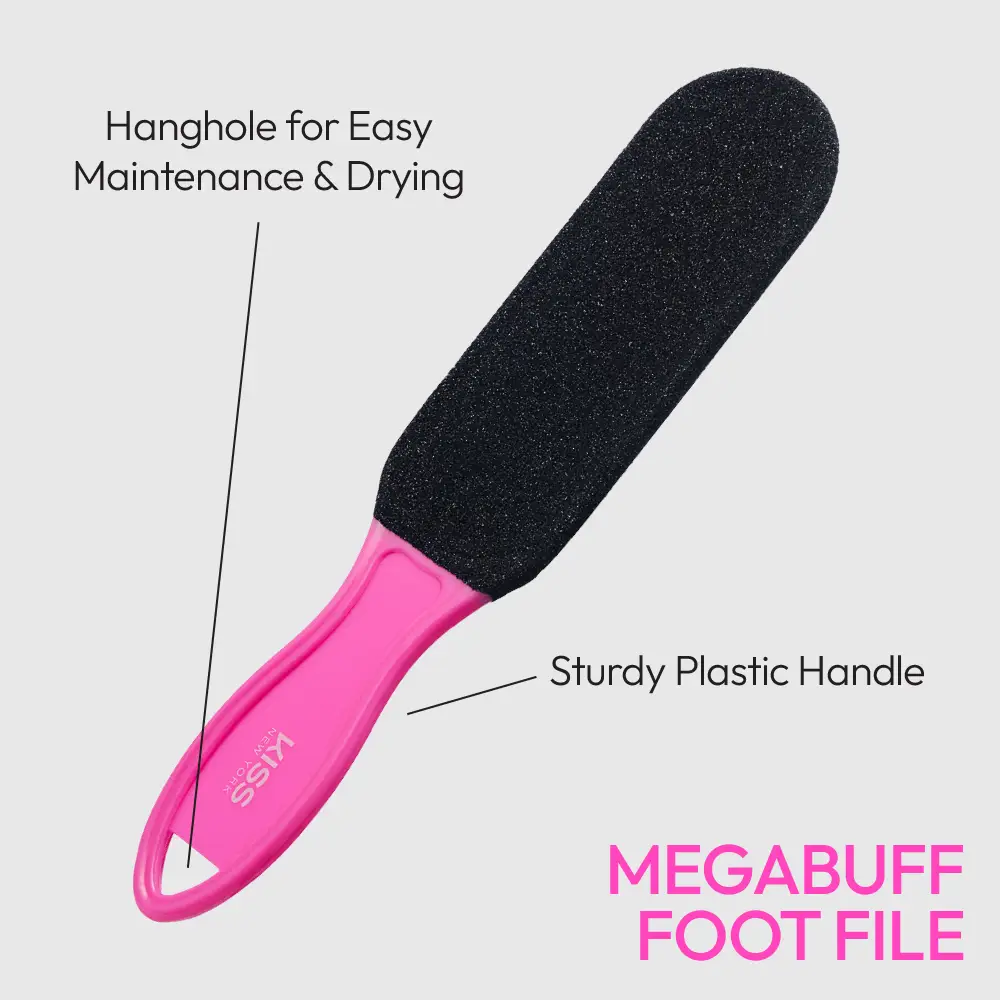Kiss New York Dual-Sided Foot File – Ultra & Mega Buff - Image 9
