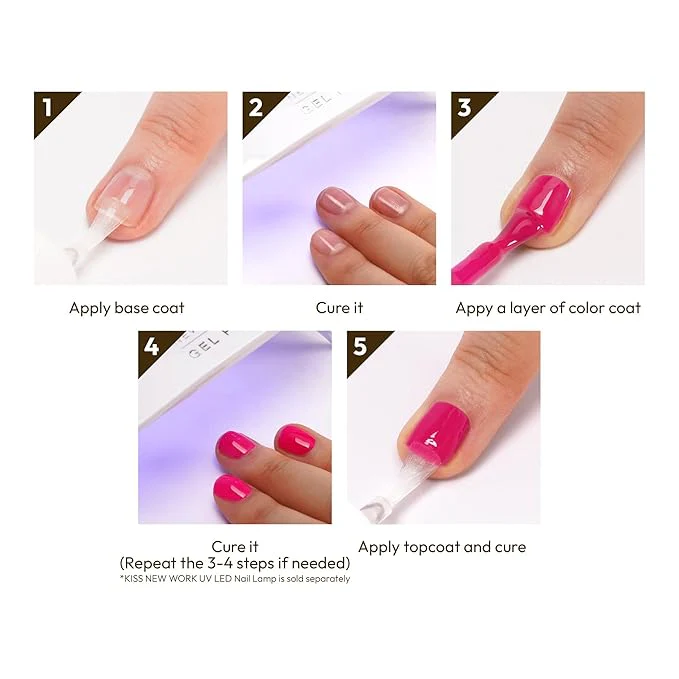 Kiss New York Gel Pro – "Glow Up" Gel Nail Polish (10ml) - Image 5