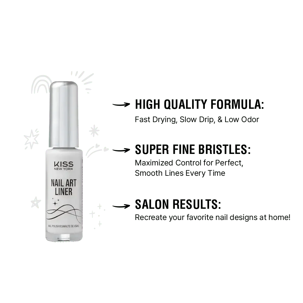 Kiss New York Precision Brush Nail Art Liner - Image 4