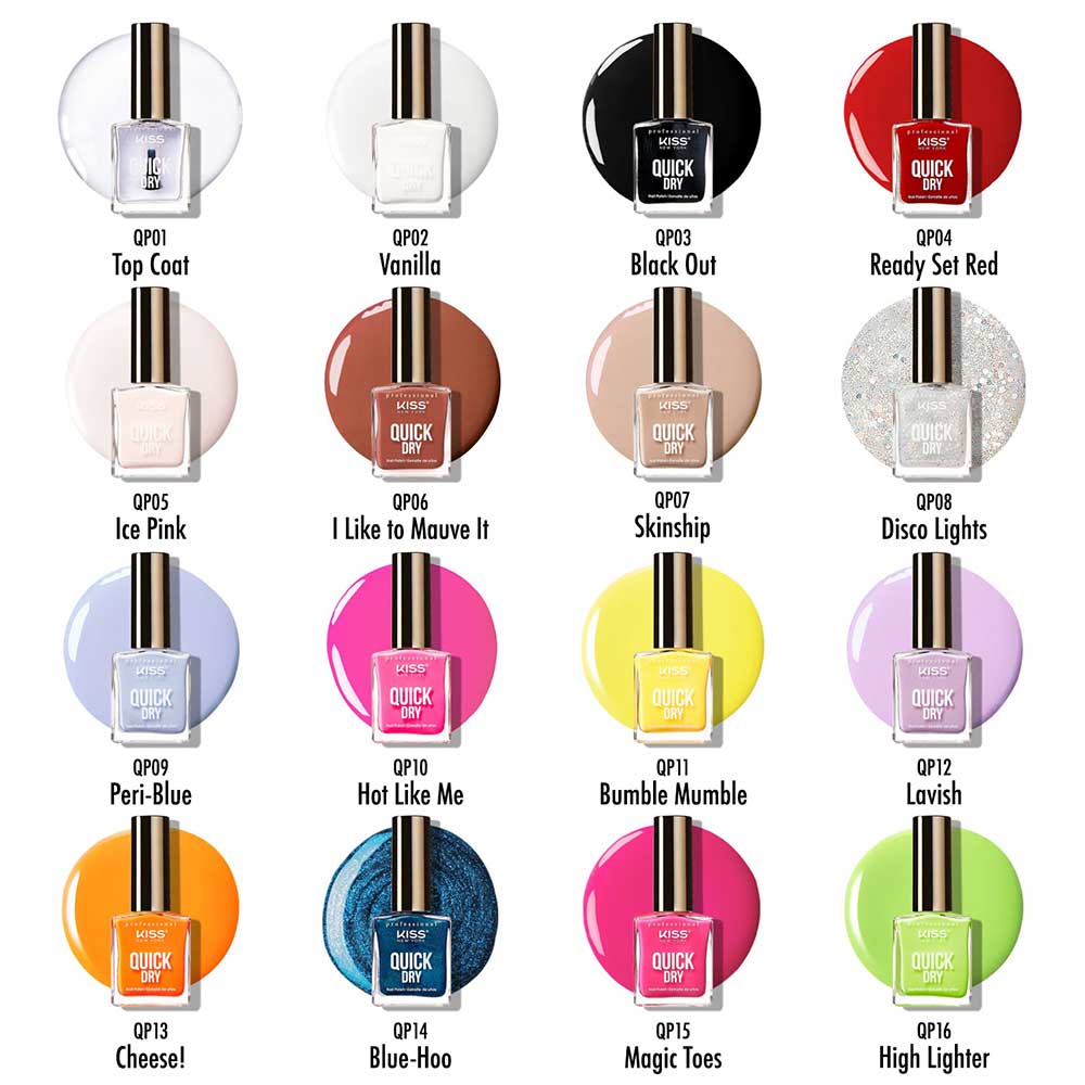KISS NEW YORK PROFESSIONAL – Quick Dry Nail Polish