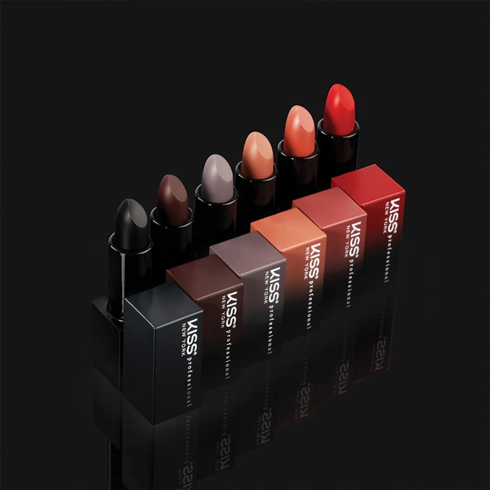 KISS NEW YORK PROFESSIONAL – Richly Pigmented Satin Lipstick