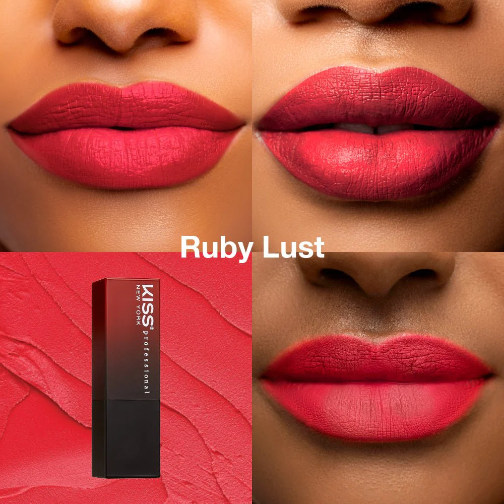 KISS NEW YORK PROFESSIONAL – Richly Pigmented Satin Lipstick - Image 16