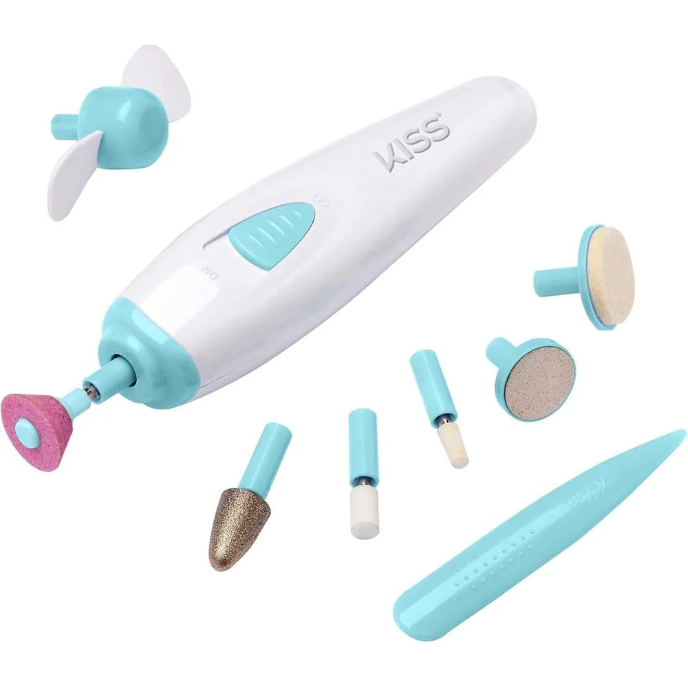 KISS Power File To Go - 9-Piece Portable Electric Nail File Kit - Image 2