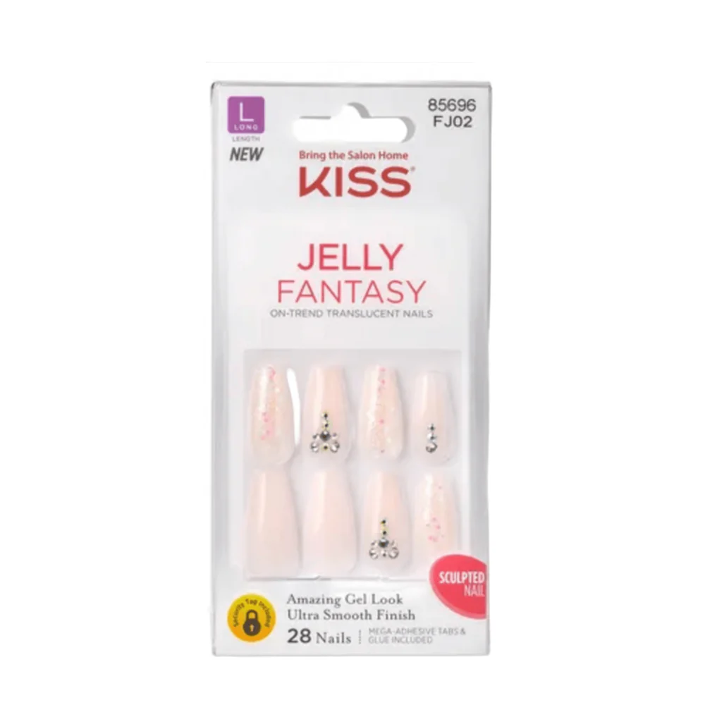 KISS Professional Gel Jelly Fantasy Nails – Ready-to-Wear with Gel Shine