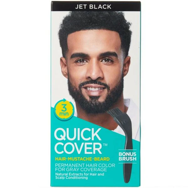 Kiss Quick Cover for Men – Hair, Beard & Mustache 5 Shades - Image 3