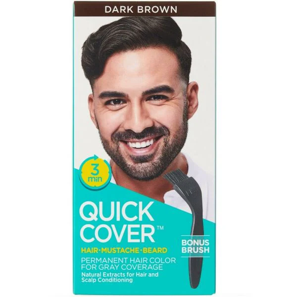 Kiss Quick Cover for Men – Hair, Beard & Mustache 5 Shades - Image 5