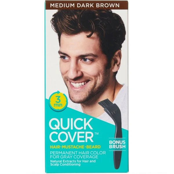 Kiss Quick Cover for Men – Hair, Beard & Mustache 5 Shades - Image 6