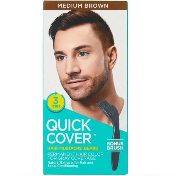 Kiss Quick Cover for Men – Hair, Beard & Mustache 5 Shades - Image 7