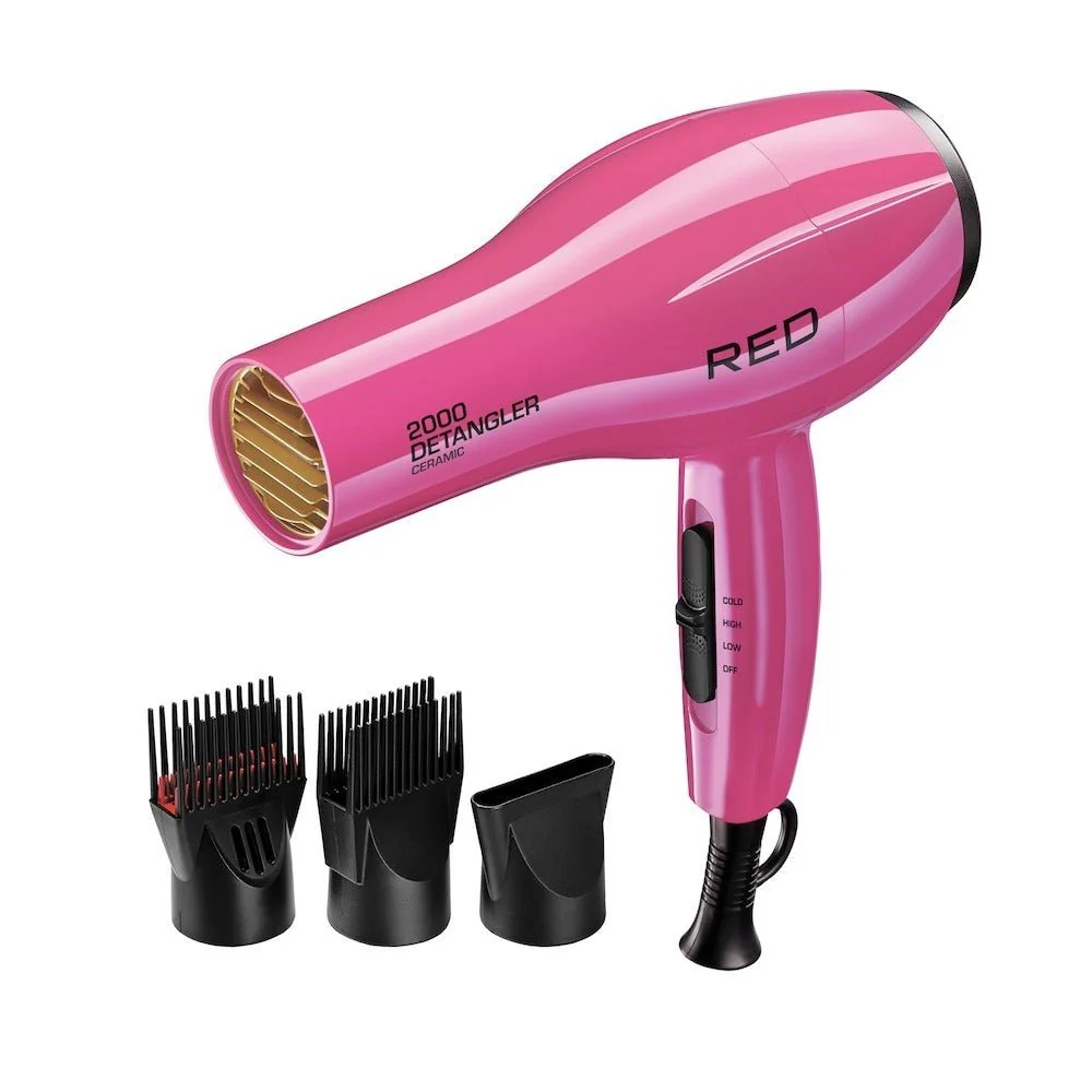 Red By Kiss Ceramic Detangler Hair Dryer - 2000W - Image 4