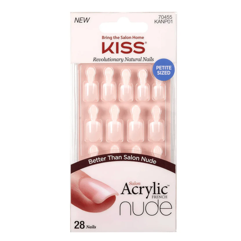 KISS Salon Acrylic French & Nude Press-On Nails โ 1 Kit - Image 3