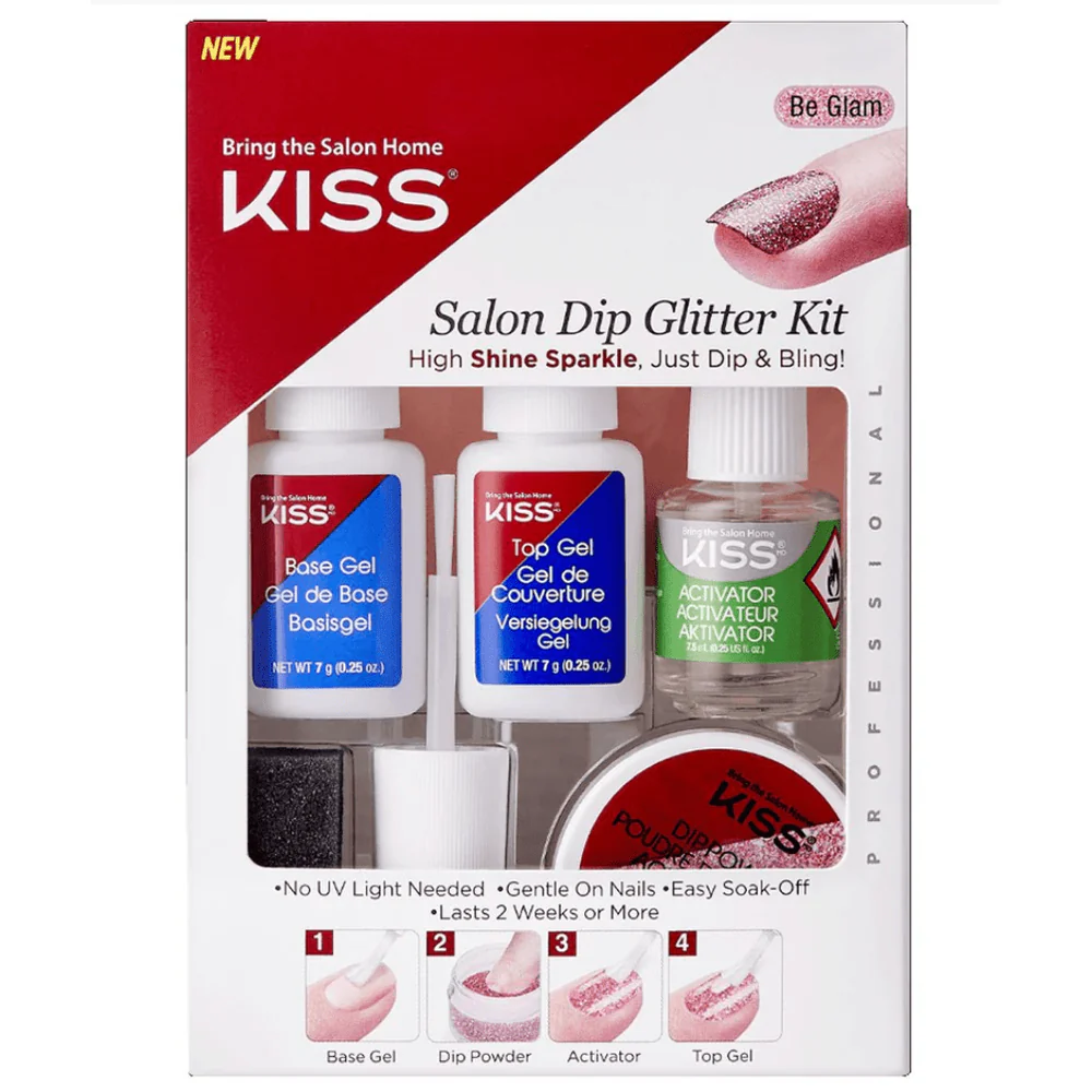 KISS Salon Dip Glitter Nail Kit
