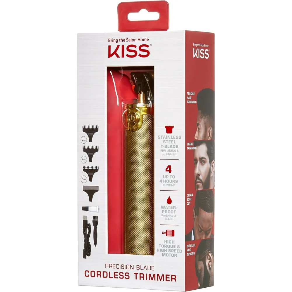 KISS USA Precision Blade Cordless USB Hair Trimmer Clipper – 8-Piece Set - Image 6