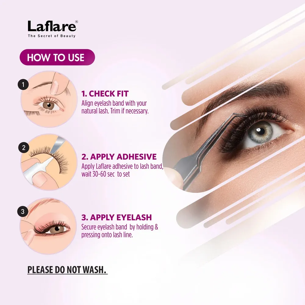Laflare 3D NY Mink Lashes [3 Pairs] - 100% Real Mink Hair - Image 5