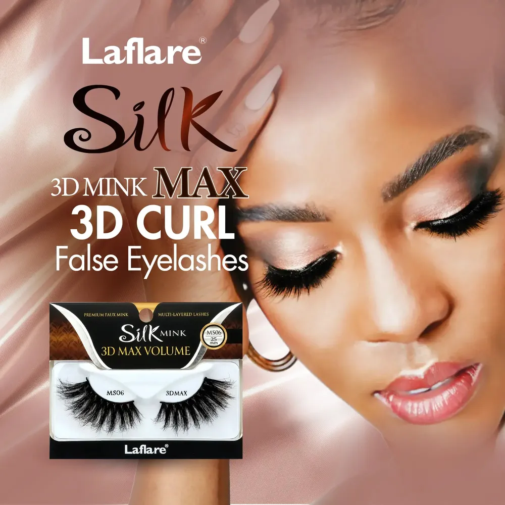 Laflare 3D Silk Mink Max Volume Lashes – 25mm