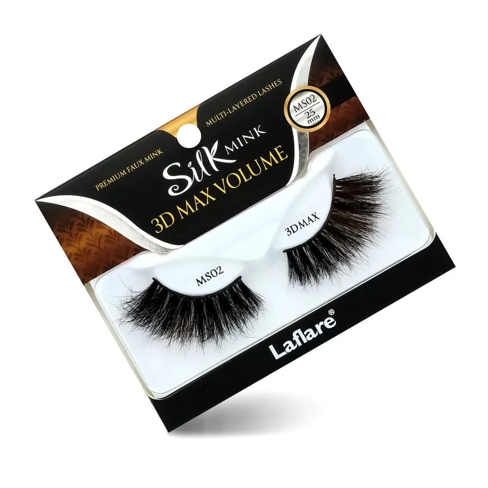 Laflare 3D Silk Mink Max Volume Lashes – 25mm - Image 8