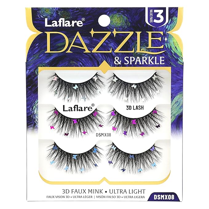 Laflare Dazzle & Sparkle – Colorful & Glitter Eyelashes - Image 11