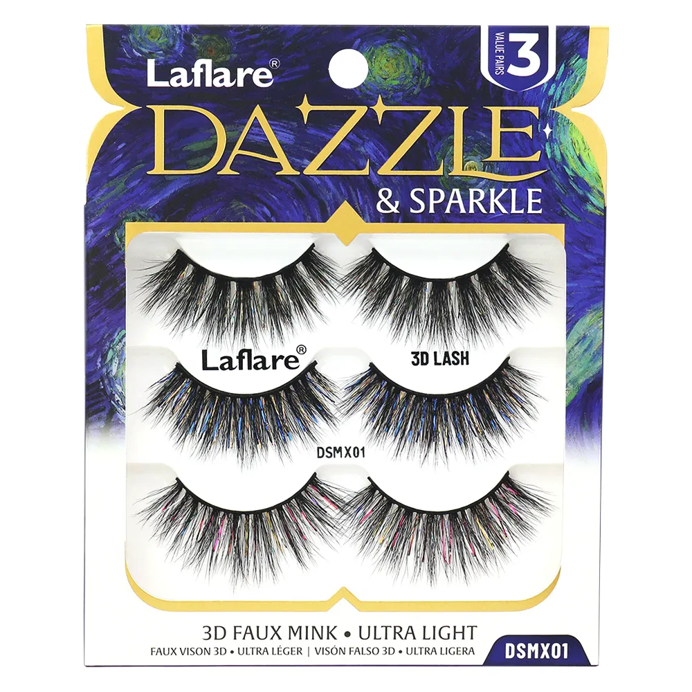 Laflare Dazzle & Sparkle – Colorful & Glitter Eyelashes - Image 5