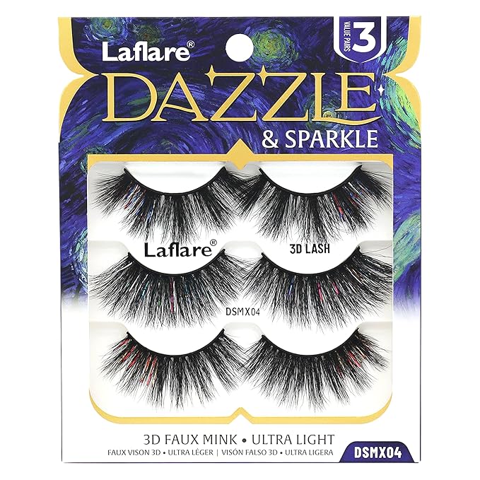 Laflare Dazzle & Sparkle – Colorful & Glitter Eyelashes - Image 8
