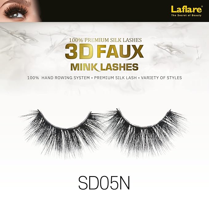 Laflare USA 3D Faux Mink Lashes – 100% Premium Silk - Image 12
