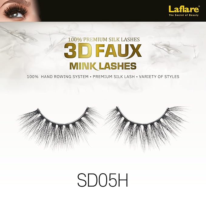 Laflare USA 3D Faux Mink Lashes – 100% Premium Silk - Image 9