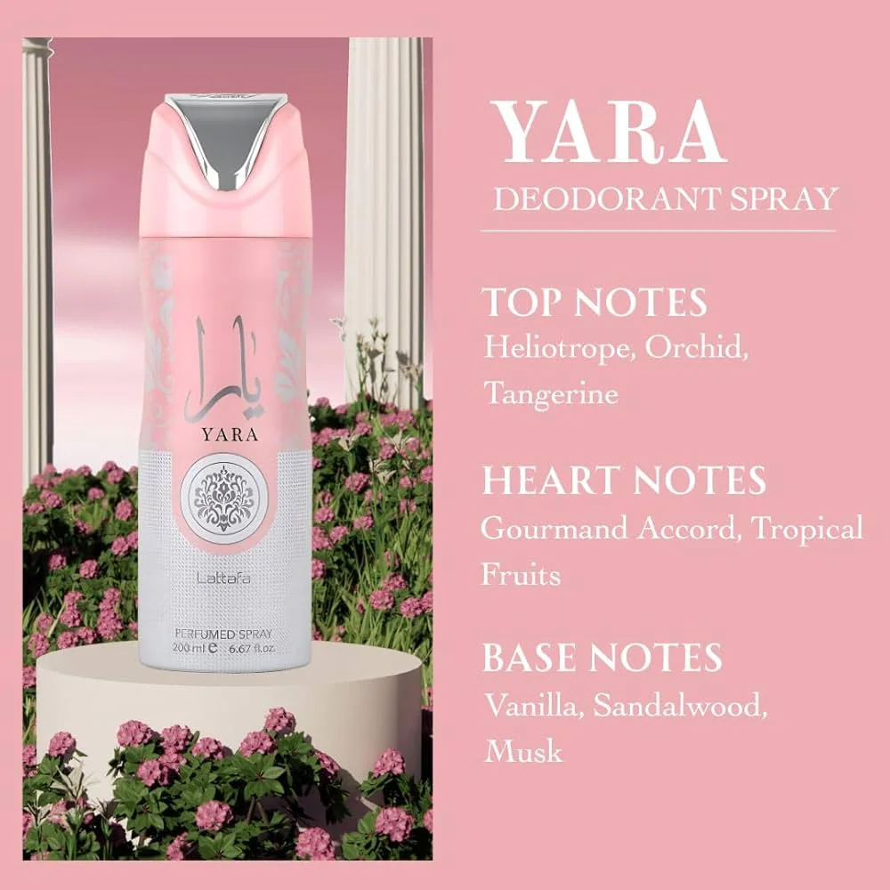 Lattafa Yara Deodorant Perfume Spray – 200ml - Image 5