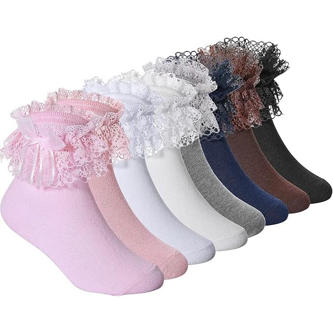 LQQKS Kids Lace Slouch Beanie