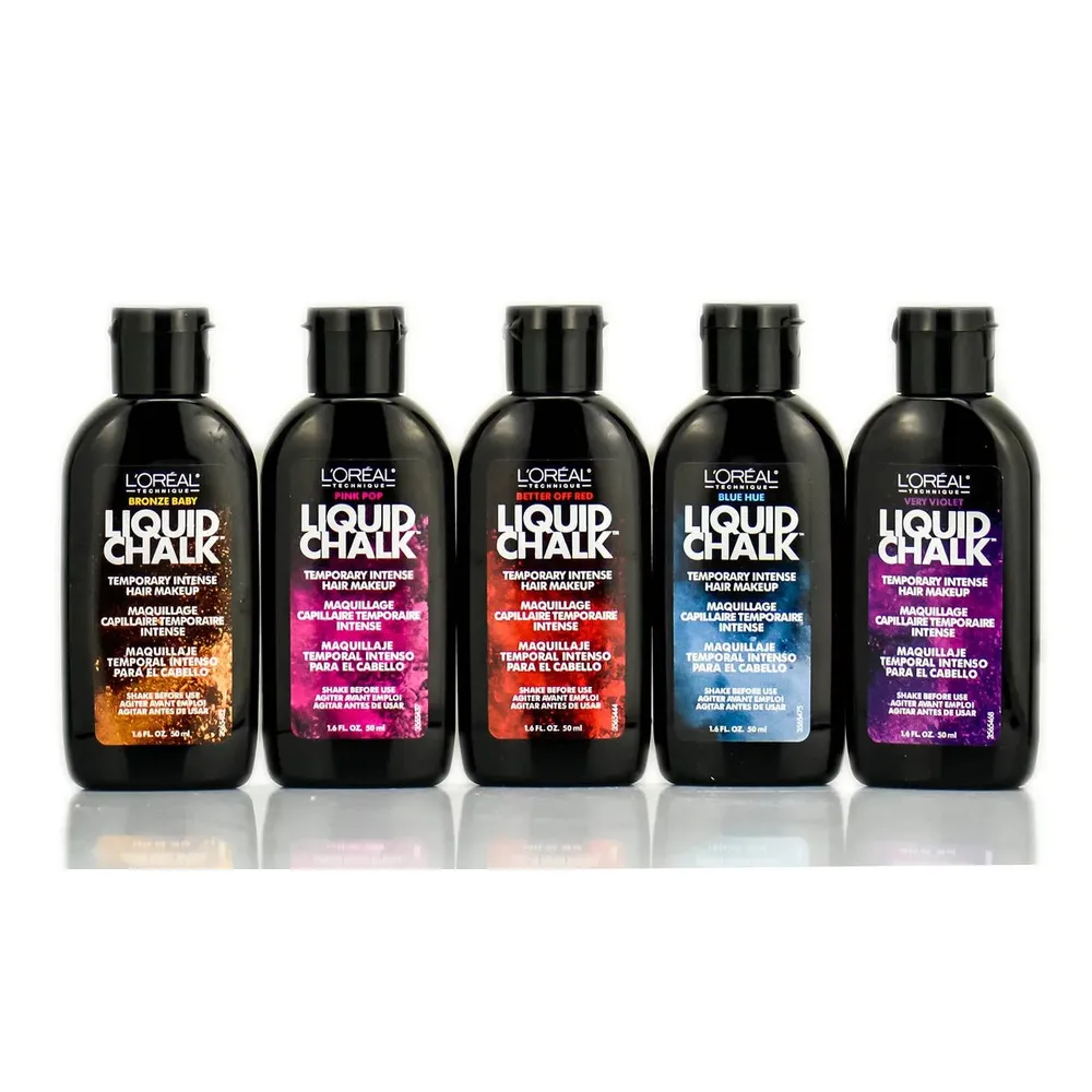 L'Oreal Liquid Chalk Hair Color 1.6oz - Red, Blue, Violet