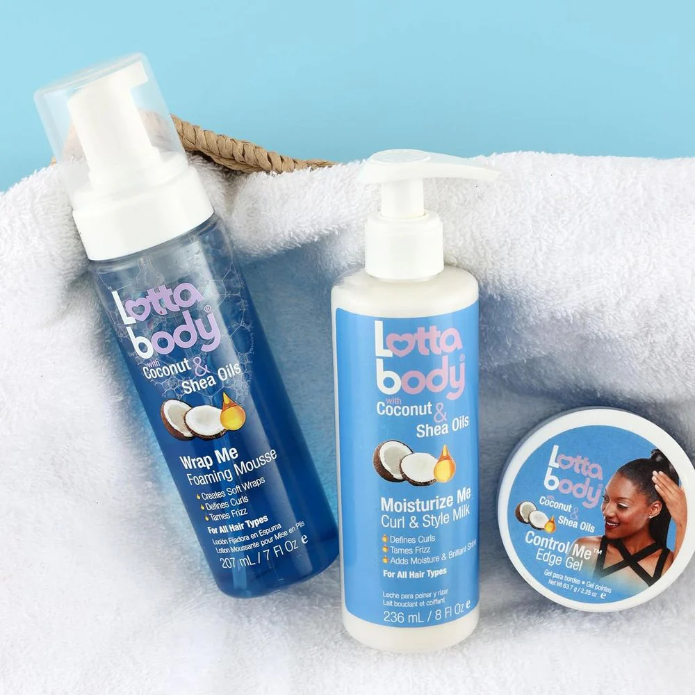 Lottabody Wrap Me Foaming Curl Mousse - Coconut Oil Shea 7 Oz - Image 7