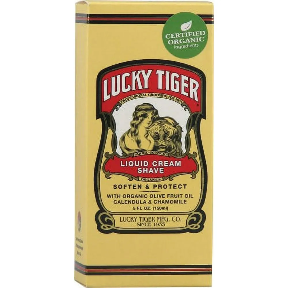 Lucky Tiger Liquid Cream Shave – Classic Barbershop Smoothness 8 oz - Image 2