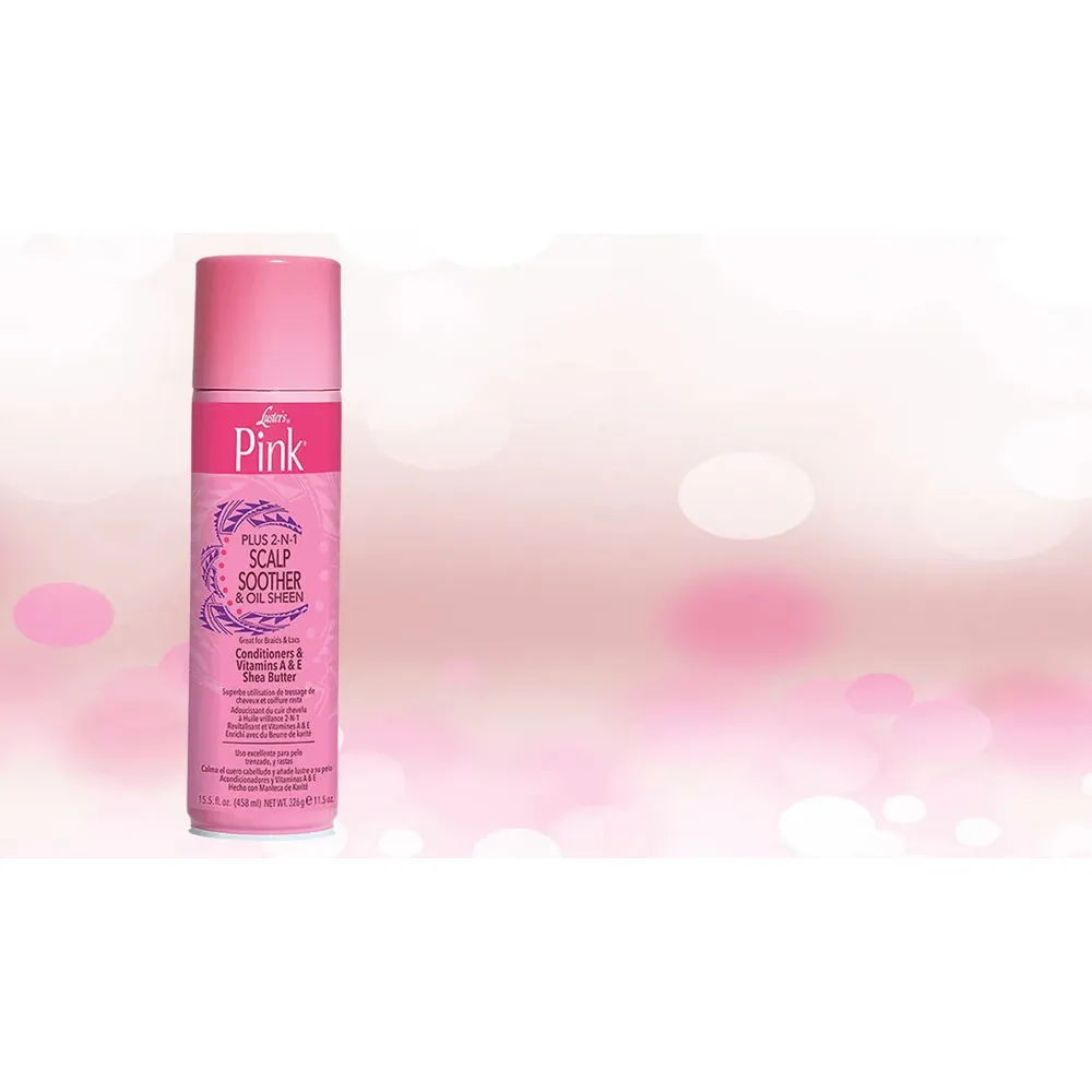 Luster's Pink Plus – Scalp Soother & Oil Sheen Spray – 9.5 oz & 15.5 oz